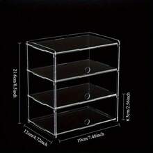 1pc Acrylic Display Rack, Organizer For RC Car Models, Sunglasses, Cosmetics, Ideal Choice For Hobbyists And Home Storage, Durable Structural Design