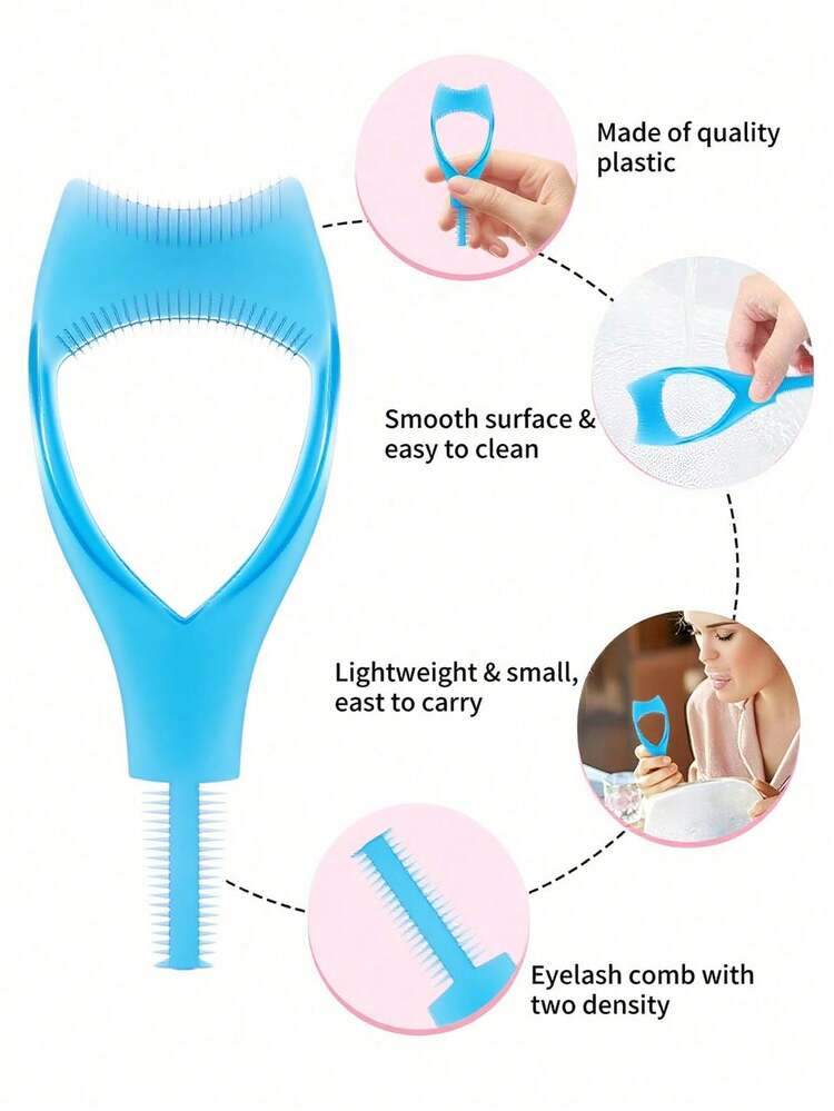 2件装，三合一睫毛膏涂抹器，睫毛膏保护工具，睫毛辅助器，1件可重复使用的化妆助手，适合初学者完美贴合睫毛和眼线，打造自然不结块的睫毛，睫毛膏保护罩涂抹器，带睫毛分离器和睫毛镊子，适合女孩使用。化妆品，便宜，房间装饰，梳妆台，旅行，卧室，化妆配件，便宜，圣诞礼物，化妆品，化妆工具，便宜货，礼物，女士礼物，圣诞礼物 - 彩色 - 查看 5