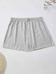 FOVTY 3-częściowe męskie bokserki wygodne oddychające bielizna modna sportowa długie spodnie bokserki w jednolitym kolorze bielizna domowa