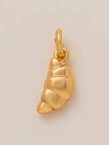 Bộ mặt dây chuyền chủ đề thực phẩm, gồm các hình bánh mì nướng, dâu tây, bánh sừng bò và các loại trái cây khác, được đính đá Zirconia, thích hợp để tự làm vòng cổ, vòng tay, bông tai, móc khóa, dây đeo túi xách, mạ vàng 18K, phụ kiện trang sức nữ, đồ dùng tự làm. - Vàng - Xem 15