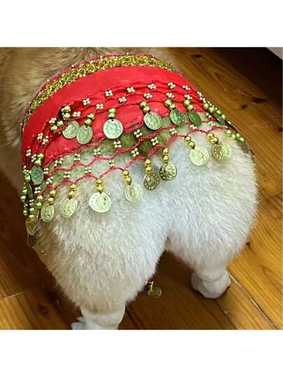 1 peça toalha para dança do ventre, decoração para animais de estimação, roupas para dança do ventre, cachecol para dança do ventre, saias para dança do ventre, cosplay