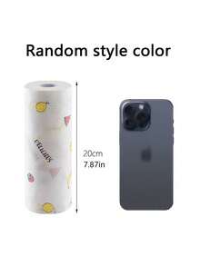 Random Print Large One-Time Soft Cloth, Dual-Use Disposable Cleaning Cloth Suitable For Outdoor Camping, Hiking, Kitchen, Bathroom, Home Cleaning (Random Style Color Pattern), Household Cleaning, Kitchen Cleaning, Party Cleaning - Multicolor - View 4