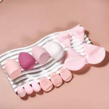 14 pezzi Set di spugne per trucco in velluto con tubo | Cuscinetti per cipria e mini cuscinetti | Senza lattice per bagnato/asciutto, trucco, economico, decorazione della stanza, vanità, viaggio, camera da letto, accessori per il trucco, cuscinetto, miscelatore per trucco, cuscinetto per cipria, spugna per trucco