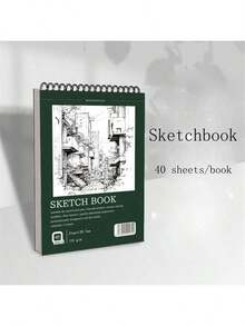 1pc Watercolor & Painting Sketchbook, A4 Thick Art Student Specialized Sketch Pad, Blank Drawing Book, Colored Pencil Drawing Paper