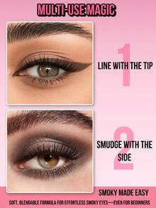 MISSLYN-Boss Babe 眼线笔，眼线笔，眼线眼影二合一，多用途，奶油质地，烟熏眼妆笔，哑光眼线笔，易于晕染，显色顺滑，高显色度，可晕染，易于使用，新手友好，精准勾勒，打造烟熏妆，深邃眼妆，朦胧眼妆 - #02 - 查看 5