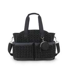 1 Stück neue gesteppte Mama-Tasche, Schultertasche mit Stauraum, wasserfestes Material für Schwangerschaft & Babytransport, Wickeltasche - Verschiedenfarbig - Übersicht 12