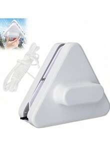 Magnetic Double-Sided Window Cleaner For High-Rise Buildings,Strong Magnetic Glass Cleaning Tool For 3-10mm Single-Ply Windows In Living Room/Bedroom/Bathroom,No Electricity Needed, Durable ABS Plastic,Perfect For Office Cleaners, Elderly & Pet Owners,Great For Housewarming & Christmas Gifts,Anti-Fall Safety Rope Included,Suitable For Single-Layer Glass