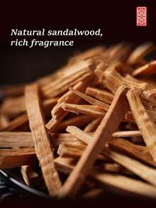 20克天然檀香，正宗檀木，持久留香，木质香调，舒缓助眠，天然家居香氛，适用于卧室、空调房、冥想、瑜伽、空气清新、空气净化 - 檀香 - 查看 3