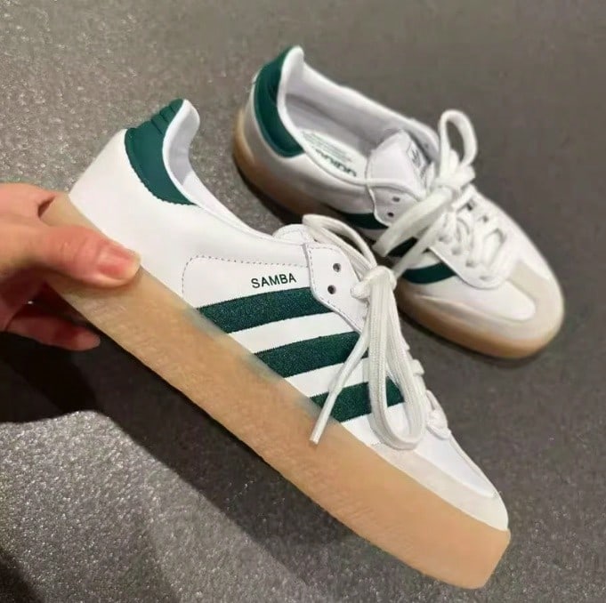 Adidas Giày thể thao cổ thấp cổ điển retro dành cho nữ SAMBA