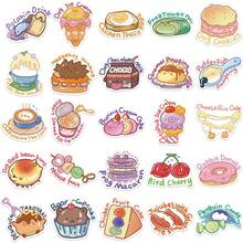 50 Hand-Painted English Cartoon Animal Food Graffiti Stickers For Decorating Luggage And Notebooks - Multicolor - View 4