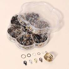 1 caja de anillos de salto, Kit de accesorios de joyería para principiantes, anillo de salto abierto, fabricación de joyas, llavero, reparación de collares con herramienta abridor GSKF - Color mixto - Ver 12