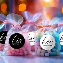 100/60 ملصق لأحبائه وأحبائها، ملصقات دائرية لامعة باللونين الأسود والأبيض، حشوات أكياس الترحيب بالعروس لحفل استقبال العروس وهدايا الزفاف