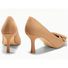 Women's Pointed-Toe Stilettos, Elegant High Heels, Shoes For Weddings And Formal Occasions, Women's Dress Shoes Light Khaki High Heels - 淺卡其色 - 查看 6