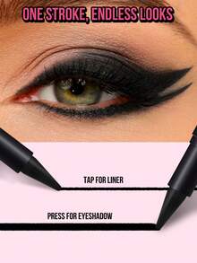 MISSLYN-Boss Babe Eyeliner Pencil, Eyeliner, Eyeliner And Eyeshadow 2-IN-1, Multiple-Use, Creamy Texture, Smoky Eyes Pencil, Matte Eyeliner Pencil, Blendable Smooth, Smooth Color Development, Highly Pigmented, Smudge-Able, Easy To Use, Beginner-Friendly, Precise Drawing, Smoky Makeup, Deep Eyes, Hazy Eye Makeup