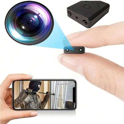 Small WiFi Camera Hidden Spy Security Cameras,Mini Nanny Cam Smart Home, Pet Dog Baby Camera Indoor Outdoor 1080P Remote Portable, Phone APP Room Camera