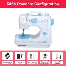 Electric Sewing Machine With 12 Stitches - Household Double Thread Sewing Machine, EU 220V, Blue - Versatile Features For Creative Sewing Projects