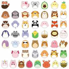 50pcs Cartoon Hand-Drawn Cute Koala, Sloth, Cow Decorative Stickers For Desk, Glass, Refrigerator Room Decor Bedroom Decor Kitchen Decor Wall Sticker Wall Decor