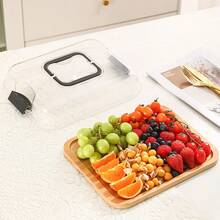 Travel Charcuterie Board With Lid,Cutting Boards For Kitchen, Black Handles, Perfect For Charcuterie & Snacks - màu nâu - Xem 10