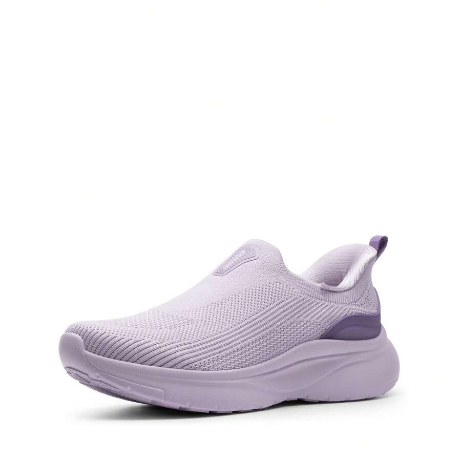 Women's Slip On Walking Shoes Hands Free Non-Slip Lightweight Gym Workout Casual Comfort Breathable Running Tennis SwiftSleek Fashion Sneakers - 紫色 - 查看 1