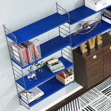 1 卷蓝色纯色壁纸 PVC 自粘壁纸，即撕即贴，舒缓色调，防水防油乙烯基，适用于儿童房、浴室墙壁、育儿室、海洋主题、DIY 易清洁、无图案、简约壁纸、墙贴、房间装饰、墙面装饰、厨房、卧室、客厅装饰 - 藍色 - 查看 8