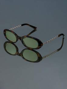 Kính mát thời trang gọng nhỏ hình bầu dục phong cách Punk hiện đại, đơn giản, phù hợp với mọi phong cách, dành cho nam và nữ, tiệc tùng, đi chơi, đi dạo, cao cấp, kính mát thời trang cá nhân hóa - Nhiều màu - Xem 14
