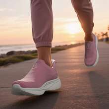 Women's Slip On Walking Shoes Hands Free Non-Slip Lightweight Gym Workout Casual Comfort Breathable Running Tennis SwiftSleek Fashion Sneakers - 粉色 - 查看 6