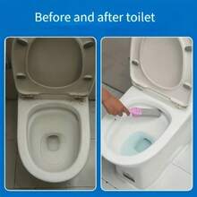 1-Piece Set (Limestone + Handle), Long-Handled Limestone Toilet Brush, No Dead-End Brush, Toilet Descaling Cleaning Tool - Suitable For Bathroom/Pool/Home Cleaning! - 粉色 - 查看 8