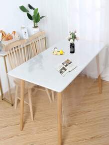 Obstal Przezroczysty plastikowy obrus, 100% wodoodporny, olejoodporny, odporny na rozlanie, winylowy obrus z PVC, zmywalny prostokątny obrus ochronny na stół jadalny, do użytku na zewnątrz i wewnątrz, przezroczysty