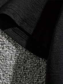 Men's Summer T-Shirt, Retired Under New Management Graphic Print Short Sleeve Tees Casual Tops For Daily Life, Big & Tall Guys - Black - View 3