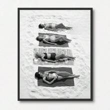 Set Of 1/3 Pcs Vintage Wall Arts Posters, Black And White Posters Vintage Fashion Posters, Modern Wall Decor, Office, Bathroom, Living Room, Bedroom, Home Decoration Unframed-Style