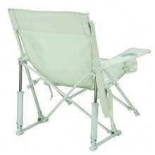 Outdoor Kickback Rocker Foldable Rocking Camp Chair, Heathered Indigo - Green - View 8