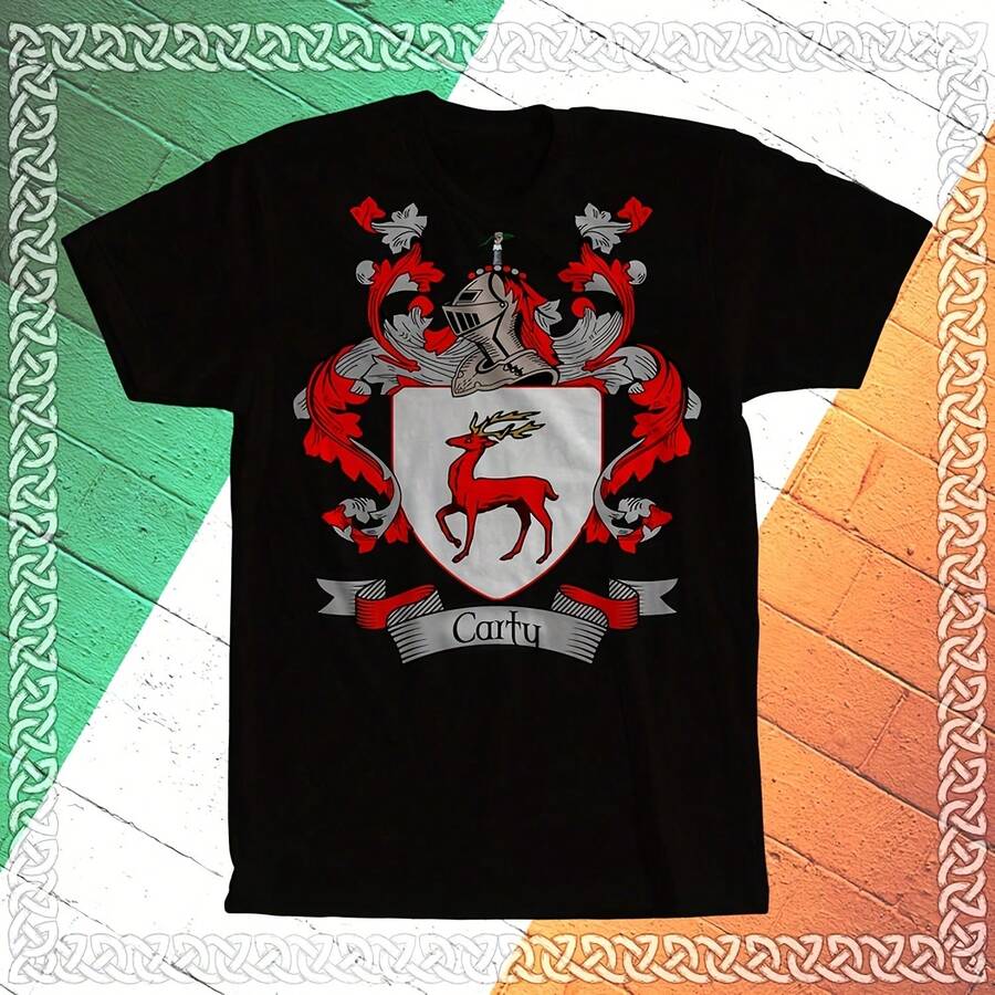 Rty Family Mia, Escudo De Armas De Rty, Misa De Rty, Nombre De Familia De Rty, Regalo De Apellido Irlandés, Apellido De Rty, Regalos Irlandeses - 黑色4 - 查看 1