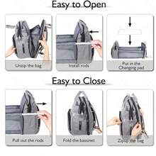 Boy Diaper Bag Backpack: Baby Toddler Bags With Changing Station For Women Men Girls Mom Dad Large Travel Backpack - 橘色 - 查看 5