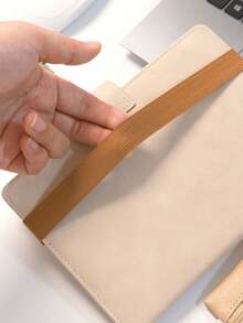 Adjustable Elastic Band Pencil Case, Paper Leather Pencil Pouch, Waterproof Notebook Pencil Box, Suitable For Notebooks, Planners, Binders And Books,Stationery,Back To School,Bag - Multicolor - View 8