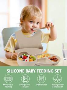 定制姓名 5 件套儿童餐具套装 儿童碗碟 吸盘 碗具 软硅胶围兜 勺子 叉子套装 母子餐具 个性化礼物 冬夜礼物 返校 冬季礼物创意 男孩女孩 情人节 多功能, 装饰性, 字母 精致, 时尚, 婴儿时尚, 柔软蓬松, 色彩鲜艳, 可爱卡哇伊 可爱独特, 定制珍品, 婴儿礼物, 儿童节可爱宝宝, 定制儿童餐具, 轻松舒适 - 彩色 - 查看 8