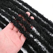 1-6 Packungen Gehäkelte Schmetterling Zöpfe, 12", 14", 18", 22", 24", 30", 36" vorgeschlungene Schmetterling Zöpfe, weich & flauschig, vintage Schmetterling Zöpfe, synthetische Göttin Zöpfe, lockige Zöpfe, gehäkelte synthetische Perücken, geeignet für Frauen & Mädchen, toll für Freitag, Weihnachtsgeschenke, Alltag, Feiertage, Schwimmen, Partys, Aufführungen, Geschenke, Hochzeiten und mehr - Verschiedenfarbig - Übersicht 4