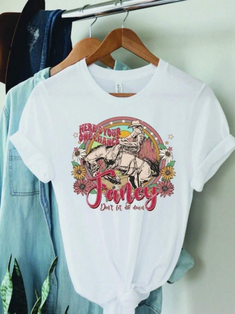 Heres Your One Chance Fancy Dont Let Me Down Unisex Short Sleeve Tee - White - View 1