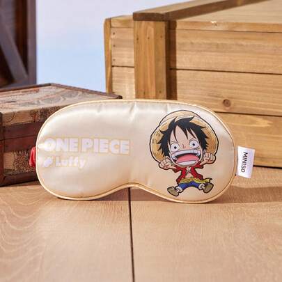 Miniso Mặt nạ mắt Luffy One Piece, in ấn tinh tế, phục hồi sức hút của nhân vật, vật phẩm chặn ánh sáng tuyệt vời khi đi du lịch và ở nhà, người bạn đồng hành chu đáo cho giấc ngủ trưa và chuyến công tác (1 chiếc)