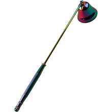 Edelstahl Kerzenlöscher Glocke Kerzenlöscher mit langem Griff, Edelstahl Löscher für Teelichter mit 360-Grad drehbarem Kopf, Kerzenlösch-Werkzeug