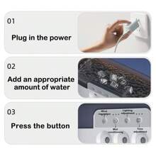 Enfriador de aire portátil y mini acondicionador de aire con ventilador de refrigeración por agua, control de botón, temporizador, ventilador de escritorio pequeño, ventilador de mesa enfriador, luz LED, humidificador, enfriador de aire para oficina, habitación, cocina. Conexión USB