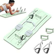 SIDIANBAN Pilates Board Reformer, Foldable Pilates Reformer Board, Multifunctional Abdominal Machine 6 In1 Pilates Sliding Board For Home, Pilates Exercise Board Fitness Equipment For Men, Women