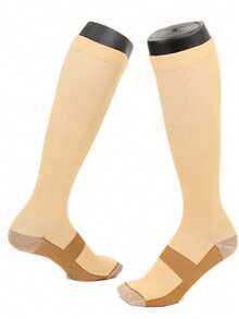 (10 Pairs) High-Top Compression Socks For Women And Men Suitable For Running, Hiking, Trekking, Fitness, Travel, Cycling, And Other Sports And Compression Sockings For Halloween, Christmas, Birthdays, And Gifts. - 彩色 - 查看 10