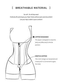 Colombian High Compression Faja For Women Full Body Postpartum Shaperwear Tummy Control Butt Lift Breathable Slimming Girdle - 米色 - 查看 8