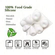 Stampo in silicone per mela e limone, per preparare mousse, dessert, pasticcini, cioccolato, budini alla frutta, gelatina, gelato, decorazioni per torte natalizie, antiaderente e facile da sformare, stampi a forma di mela, limone, mango, arancia, banana, lampone, fragola, pesca, cocco, pigna, ananas, utensili da forno natalizi