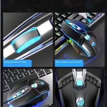 HP 有线静音鼠标 笔记本电脑台式电脑USB办公家用游戏电竞专用贴纸 舒适手感 人体工学设计 即插即用 精准定位 - M270白色非靜音 - 查看 4