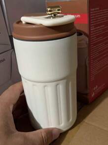 1 件不锈钢旅行杯，带吸管的保温杯，大容量防溢杯，适用于咖啡、冷饮、热茶和返校礼物