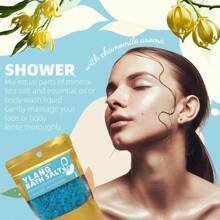 Pure Mineral Sea Salt For Soaking And Whole-Body Replenishment Grapeseed Essential Oil Fast-Dissolving Skin-Nourishing Ziplock Bag Ylang-Ylang&Jasmine Shower SPA Pedicure Care