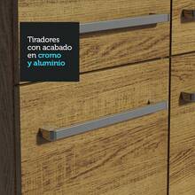 Cocina Integral Completa Modular Madesa 233cm Emilly King 01 Marron - Marrón - Ver 7