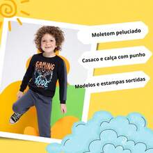 Boys' Fleece Tracksuit Set / Boys' Winter Set - 綠色 - 查看 3