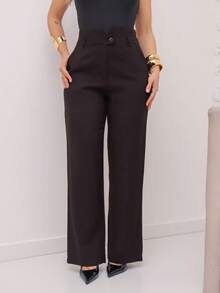 YING ZI Marrant Tailored Dress Pants - Black - View 4